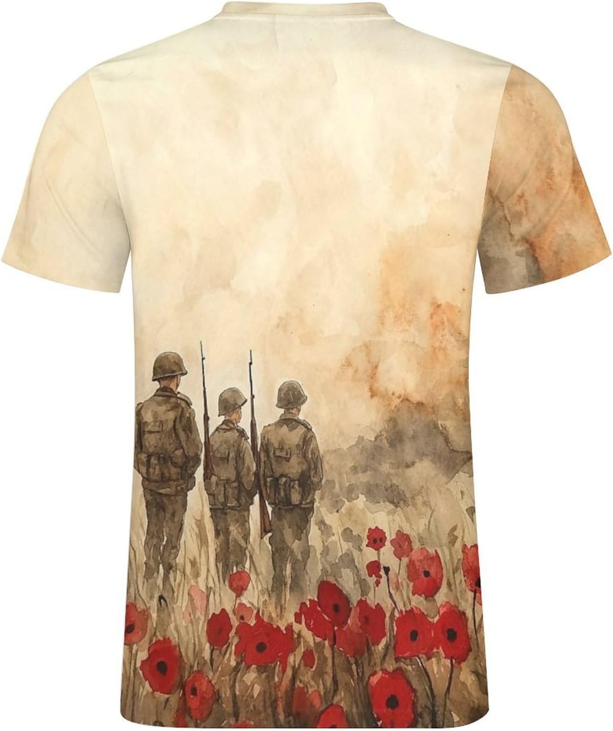 domirica Veterans Day Shirt Amercian Flag Patriotic Short Sleeve Crewneck Pullover Casual Memorial Day Mens Gift T-Shirt