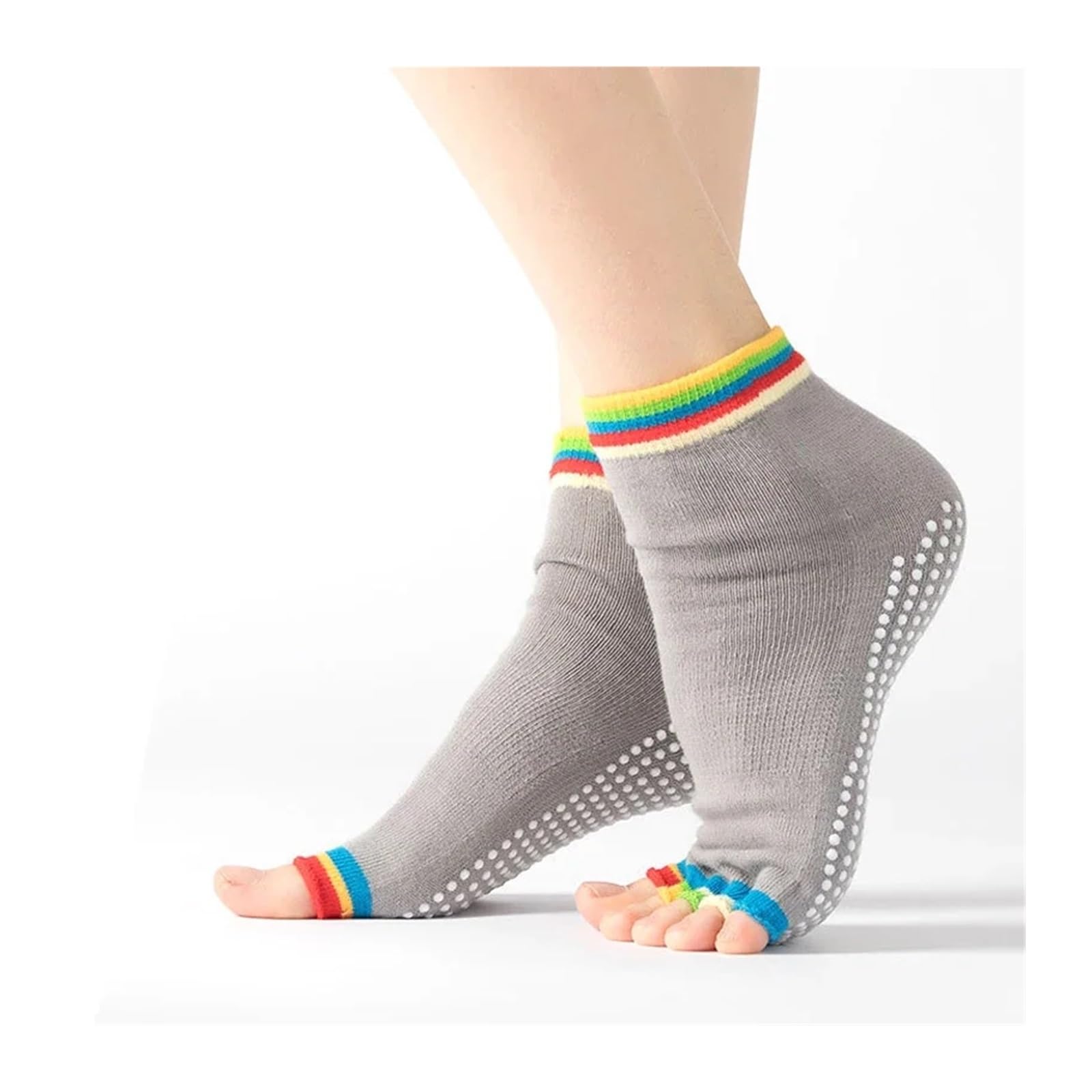 Calcetines de Yoga for mujer, medias deportivas de media punta for Ballet, danza, gimnasio, deportes, Pilates, agarre antideslizante, cómodos y transpirables Adecuado Para Yoga, Danza, Deportes, Fitne