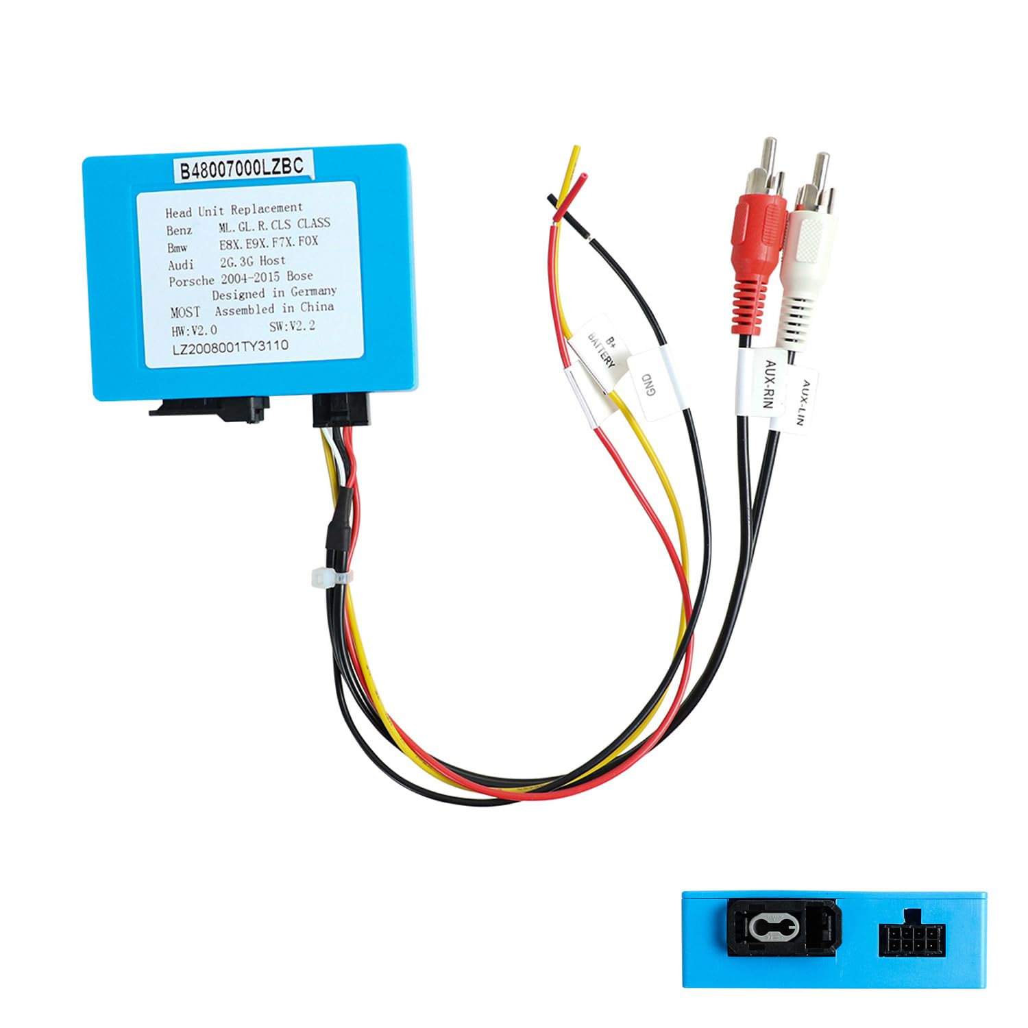 Autoradio Optical Fiber Box Für Mercedes Benz/Audi/BMW Canbus Box Decoder Plug and Play