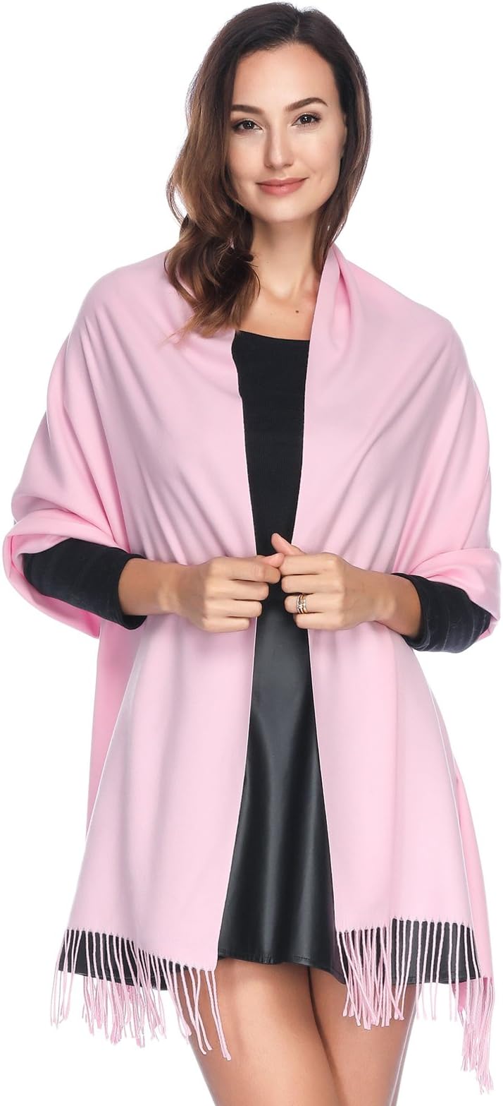 HOYAYO Pashmina Shawl Wraps Cashmere Feel Soft Scarves Evening Dresses Wedding Bridesmaid Scarf for Women Gift Travel Blanket