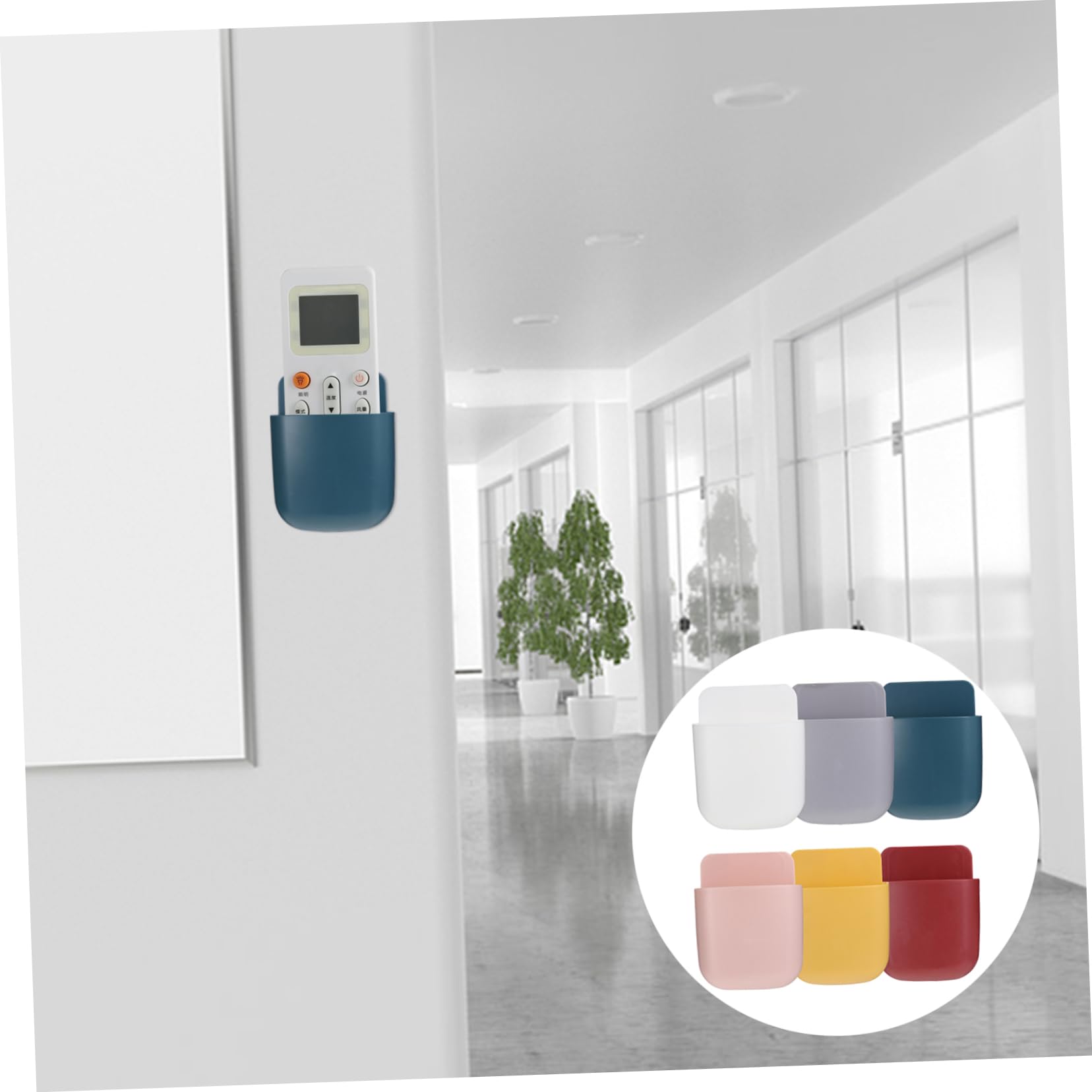 6 pezzi da parete per ricarica e telecomando per telefono, autoadesivo, per uso domestico, supporti di ricarica creativi multifunzionali