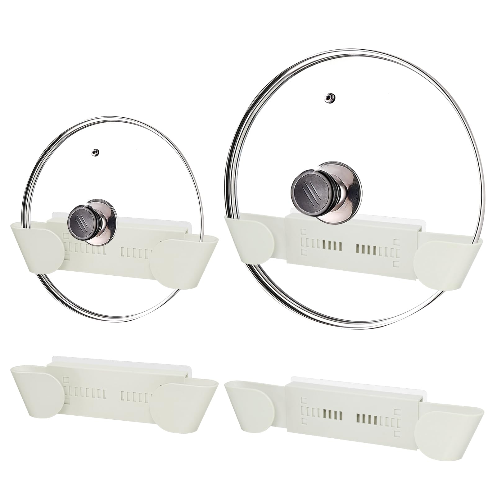 Photo 1 of Corsiampoo Adjustable Pot Lid Holder (4 Pack)