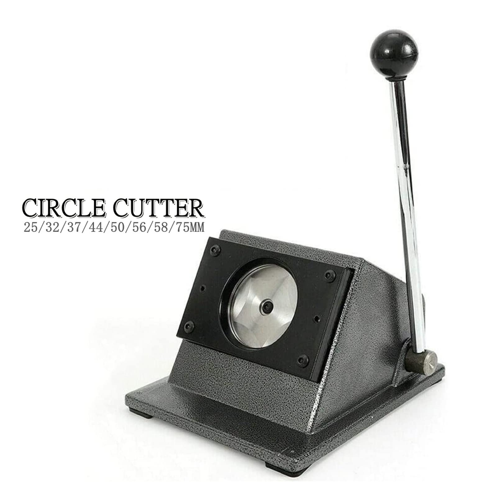 Troqueladora gráfica, máquina for Hacer Insignias, Cortador de Papel cartón Circular DIY, Herramientas for Cortar Tarjetas Redondas(50mm)
