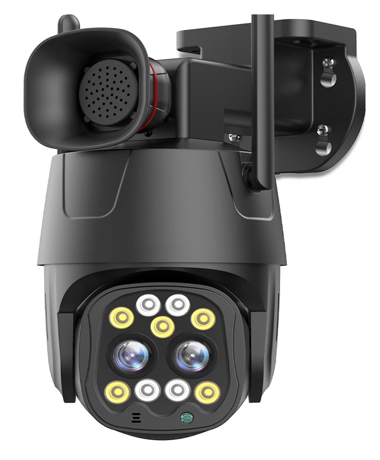 MKHJKIOII Security Camera, 4G SIM Card IP Camera 4K 8MP Dual Lens 8X Zoom PTZ Auto Tracking Security 4MP Outdoor CCTV Surveillance(8MP 4G Version)