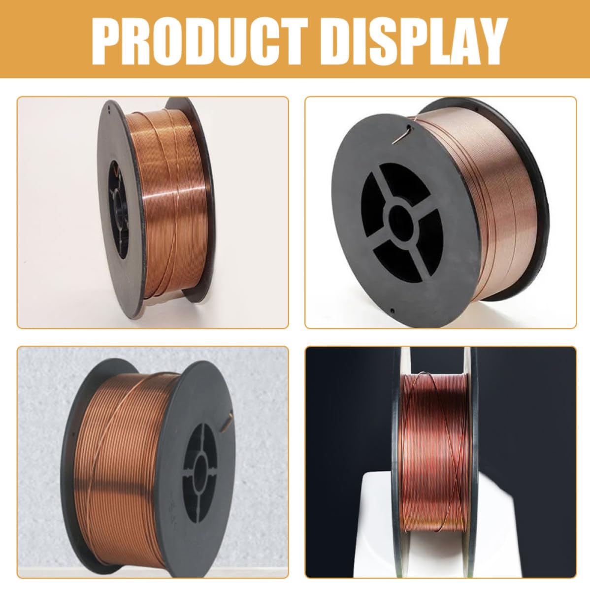 jojofuny Alambre de Soldadura sin Gas de Acero al Carbono de 0.8mm Núcleo Fundente para Tanques y Fabricación Alto Rendimiento y Penetración Estable