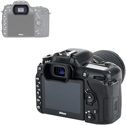Miniatura 5 de Sombra ocular suave extendida para Nikon D7500 D7200 D7100 D7000 D5200 D5100 D3500 D3400 D3300 D3200 D3100 D750 D610 D6000 D300 Visor Reemplazar