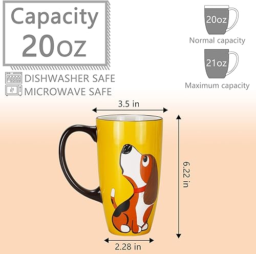 Miniatura 10 de Taza de café de cerámica de porcelana novedosa taza de elefante para amantes de los animales, taza de té grande de 20 onzas, regalos de cumpleaños
