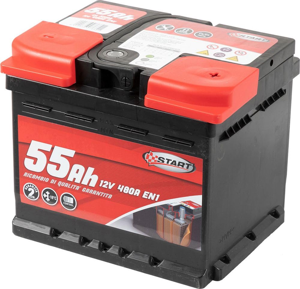 Start Akumulator samochodowy 55AH 12V 480A biegun dodatni prawy L1 Kaseta