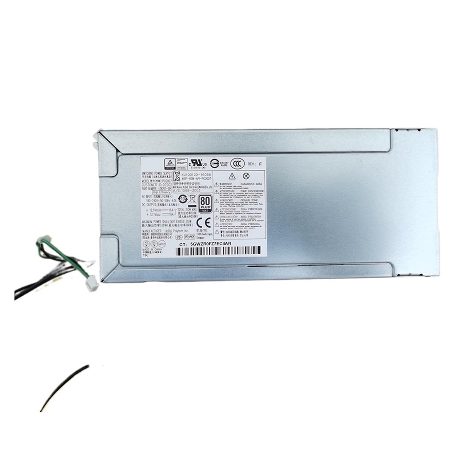 Alimentation PCG007 310 W pour ordinateur de bureau
