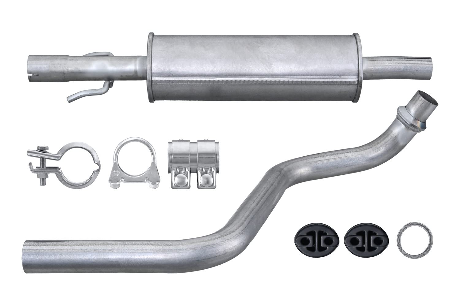 HELLA 8LB 366 022-821 Vorschalldämpfer - Easy2Fit Kit - vorne - zweiteilig - Set mit Anbauteilen | 8LB 366 022-821 Kompatibel mit Yaris Verso (_P2_),Yaris Verso Van (_P2_)