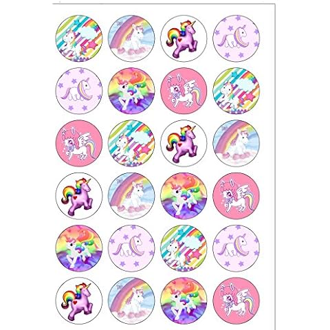 24 vorgeschnittene Kuchendekorationen aus Esspapier Cover