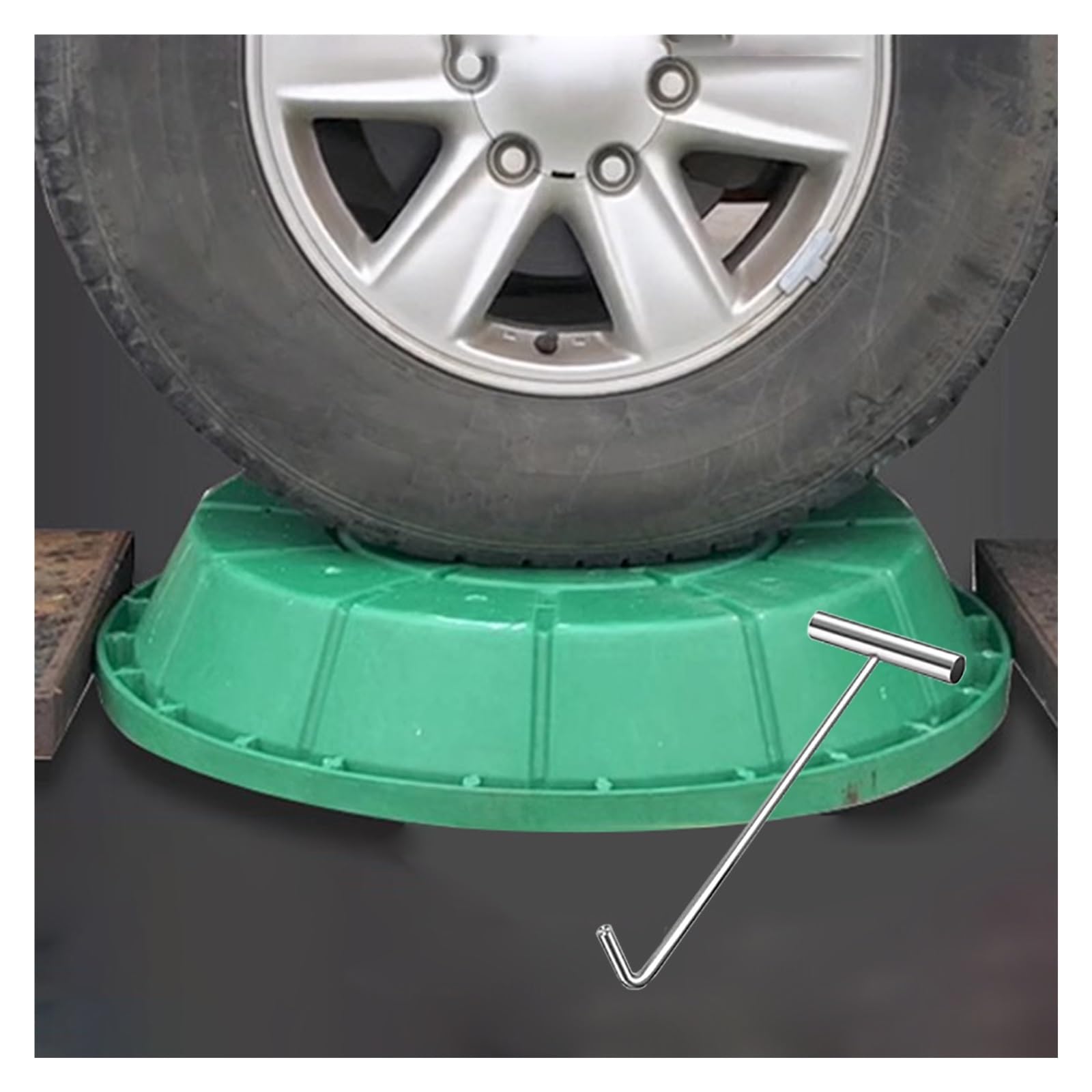 Couvercle de trou d'égout invisible 61 cm pour cacher une fosse septique