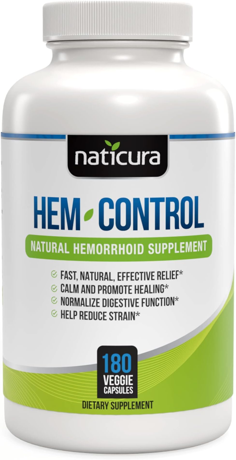 Naticura Hem-Control Hemorrhoid Relief Internal &amp; External Treatment 180ct