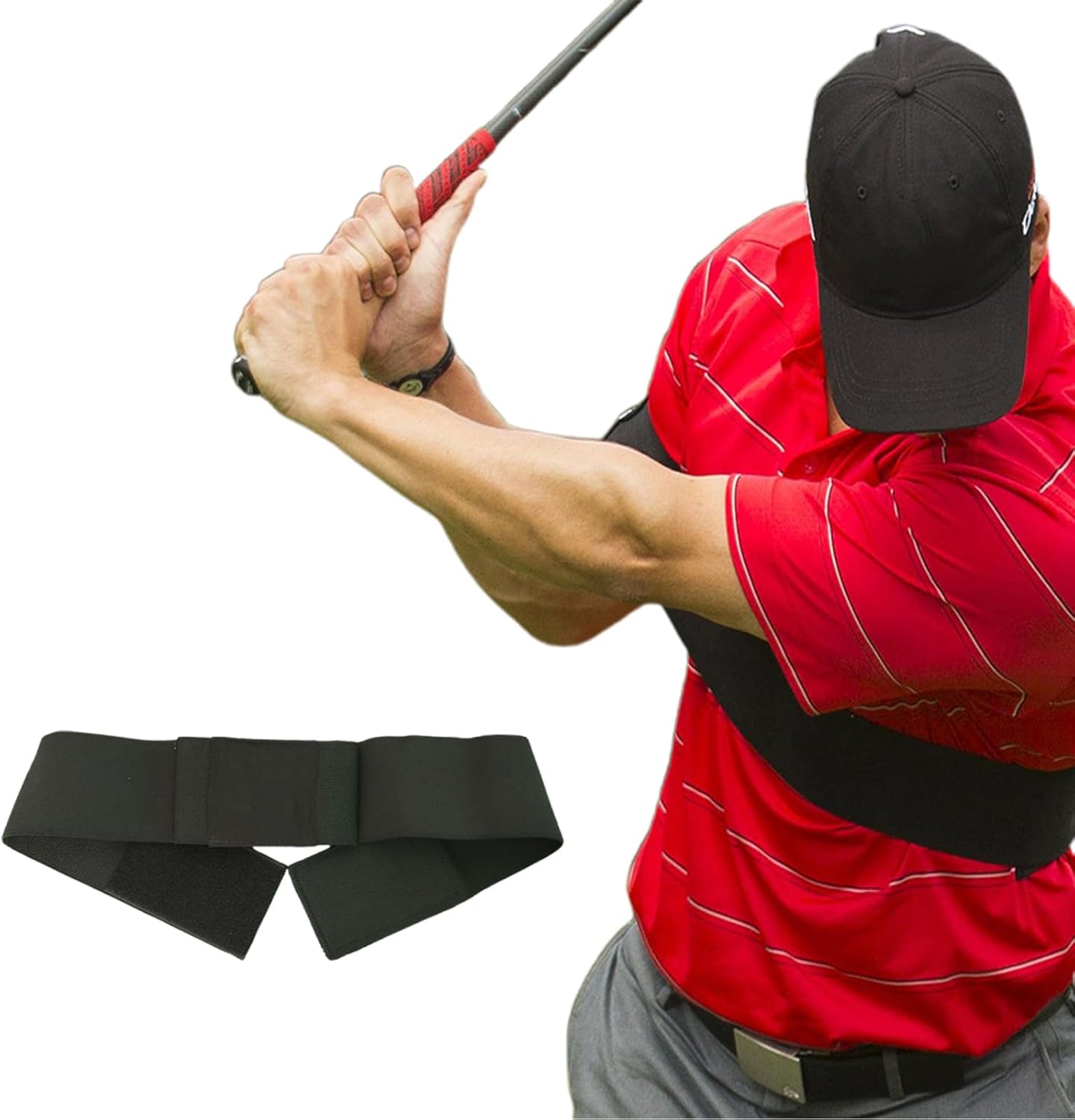 TRS Golf Training Aid, Swing Correcting Arm Band, Innovative Arm Connection Aid, for Swing Correcting Improve Swing Stability, Unisex