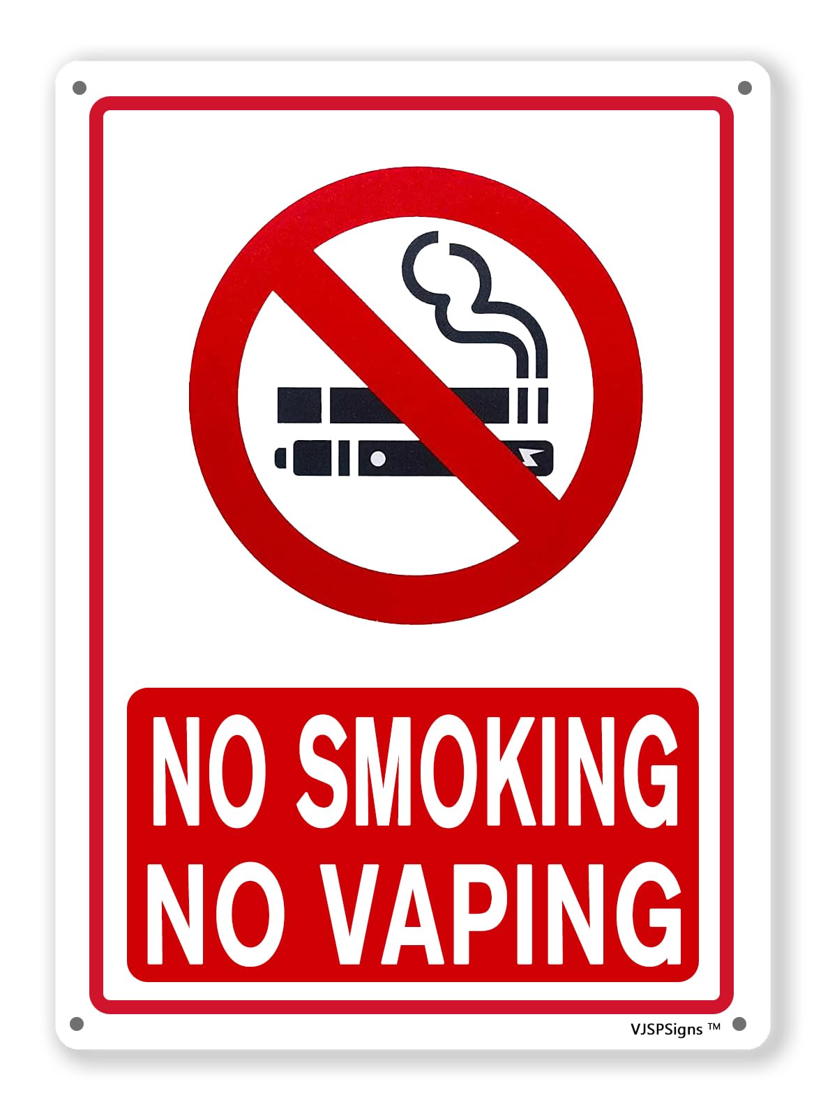 peiyeety No Smoking Signs for Home,Outdoor No Smoking,No Vaping Sign,No Smoking Signs for Outdoor Yard Garden 8"X12" Metal Aluminum Sign