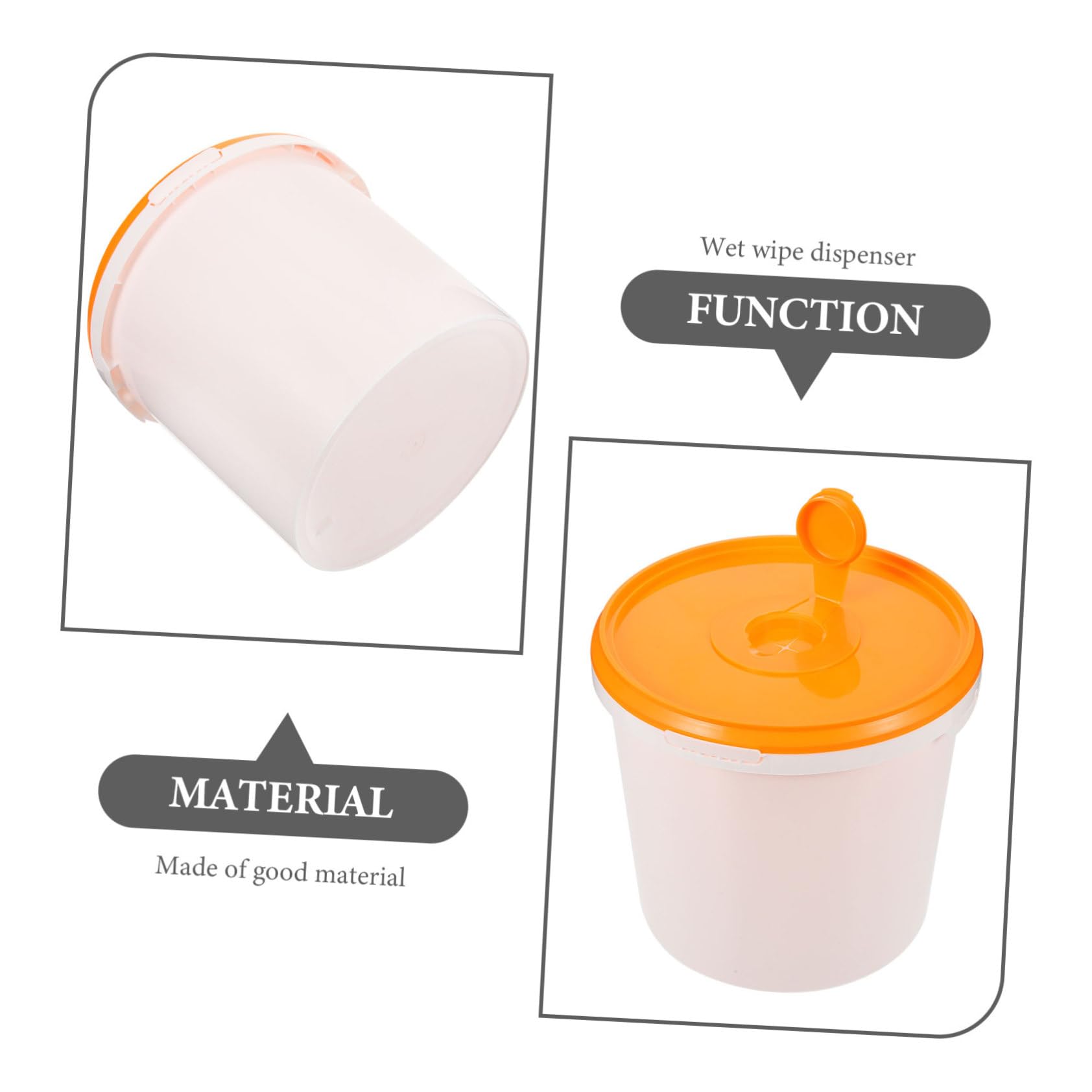 Cubo de Toallitas Húmedas Reutilizable de Plástico para Bebés