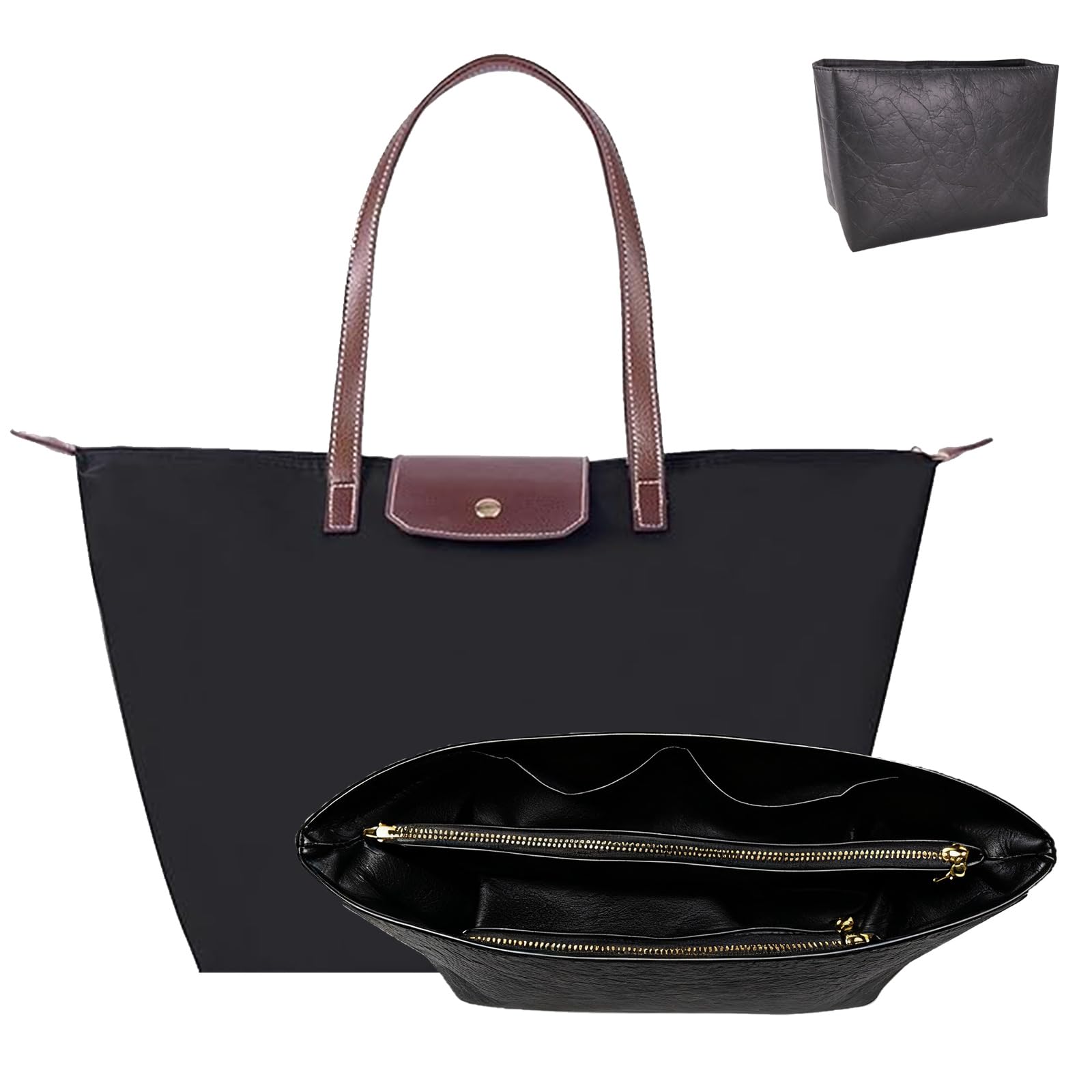 GADITIEK Geldbörsen Organizer für Long champ kleine Tragetasche, mit mehreren Taschen, Handtaschen, Organizer, passend für Mini-Größe