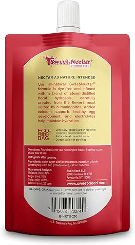 Miniatura 8 de Paquete de 2 néctar de colibrí, (8.4 onzas), listo para usar, fabricado en los Estados Unidos, prolonga la vida útil del néctar para comederos de