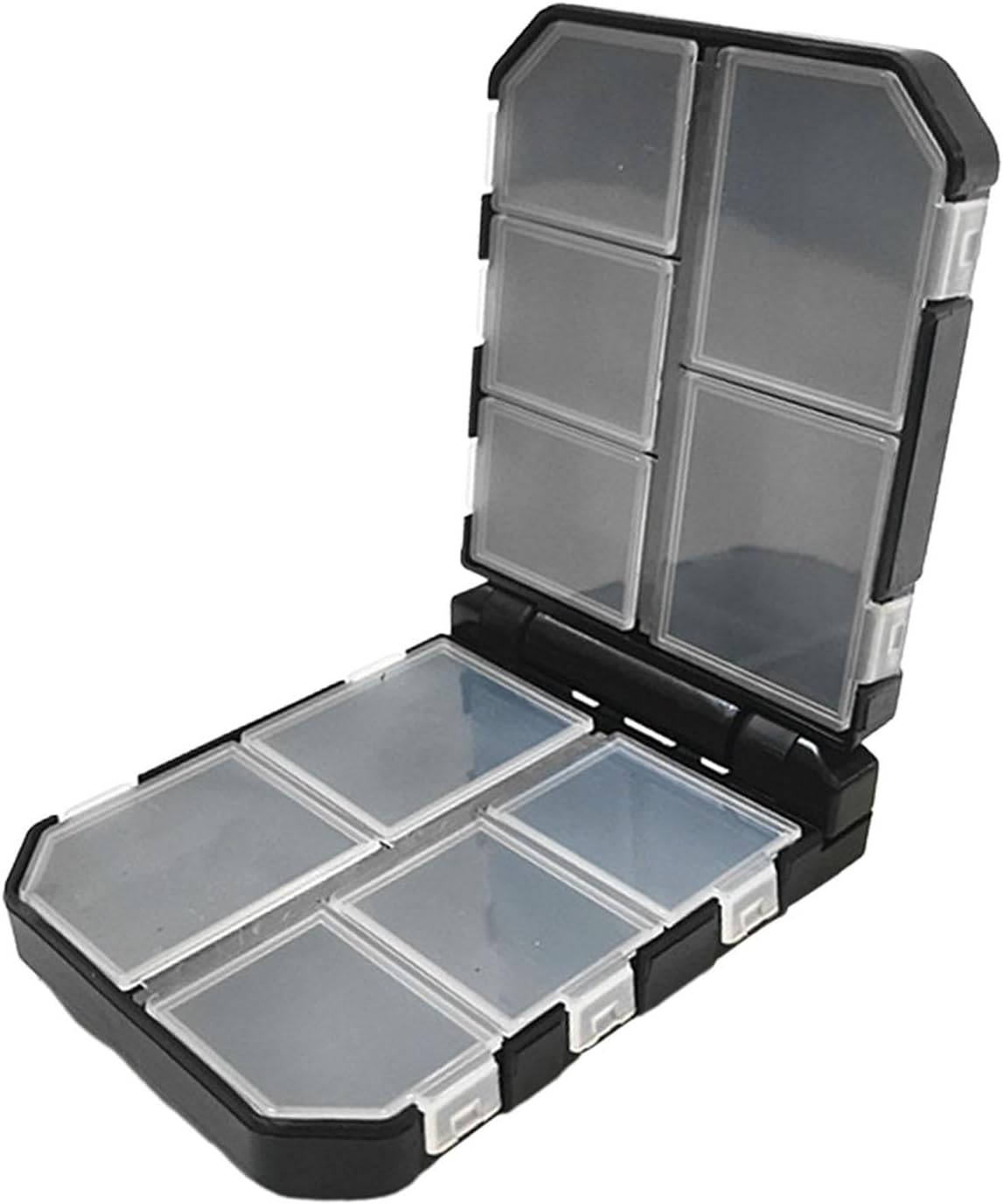 MERISHOPP Fishing Tackle Box Compact Fishing Storage Box for Freshwater Camping Travel 9.6cmx7.3cmx3cm