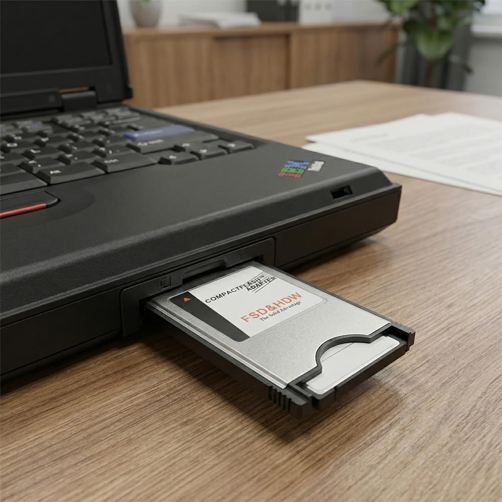 New CF Card to PC Card Adapter Notebook Laptop PCMCIA CF Memory Card Reader CNC
