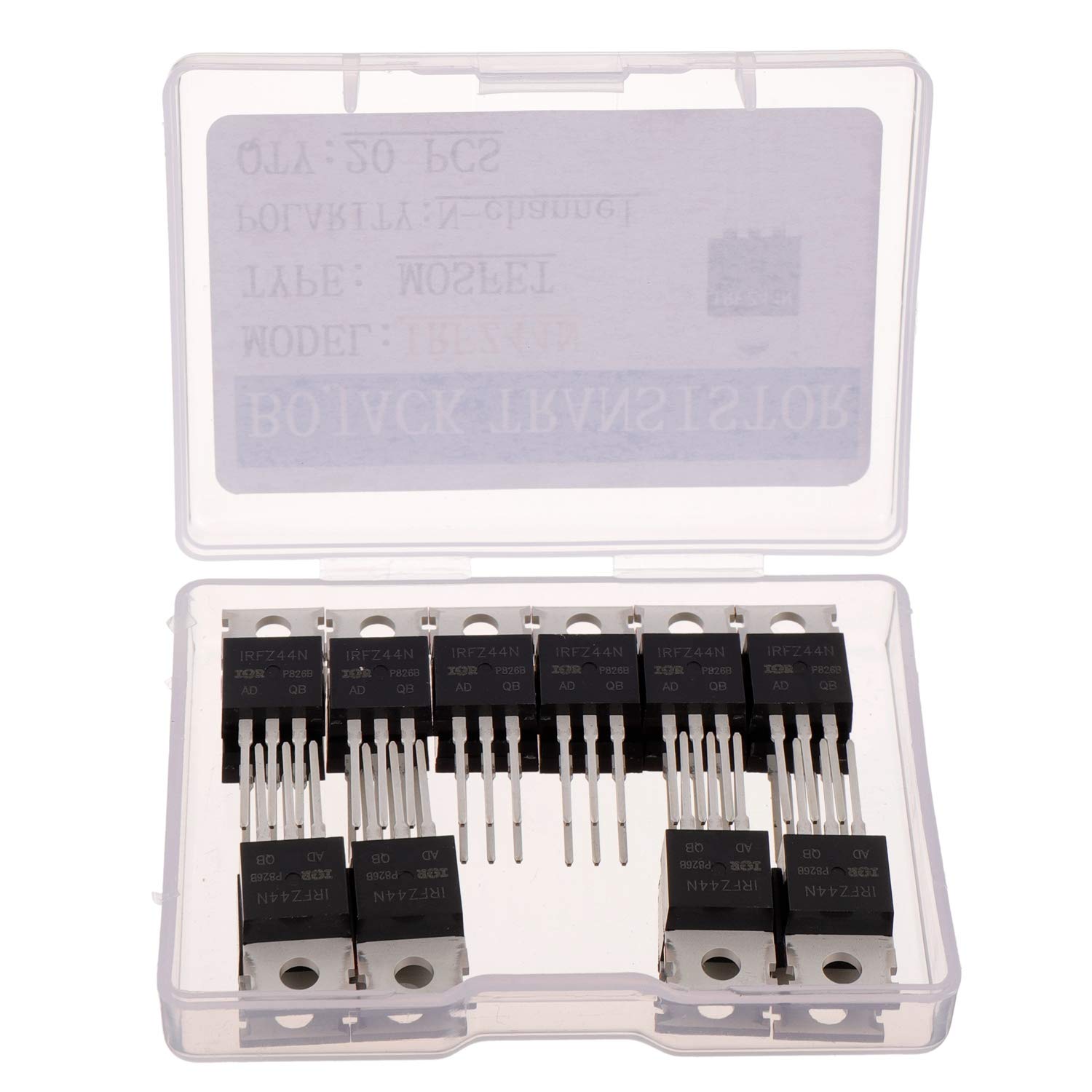 BOJACK IRFZ44N MOSFET 49 A 55 V TO-220 Transistori a canale N (20 pezzi)