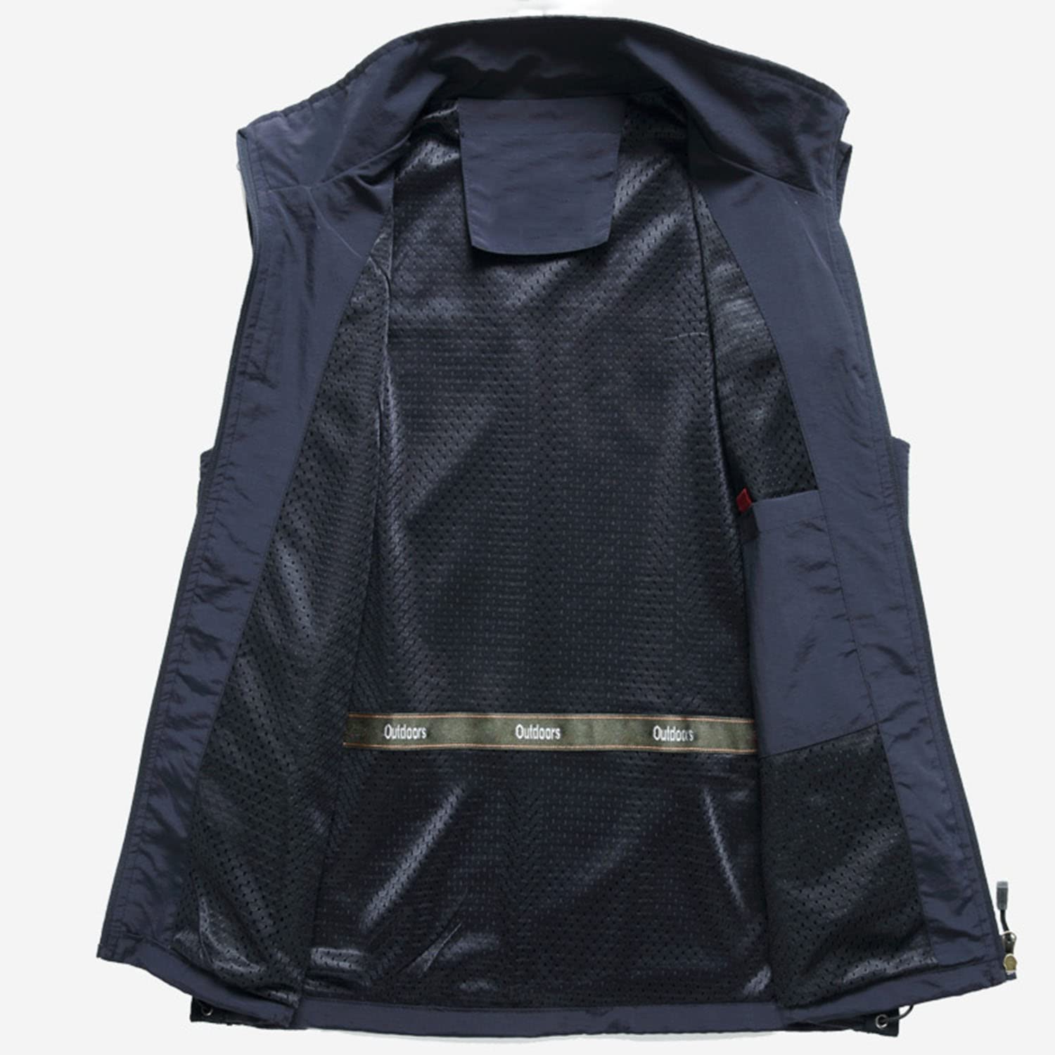 Chaleco Multibolsillo para Hombre Chaqueta Informal Sin Mangas para Exteriores Primavera Verano Pesca Montañismo Chaleco De Senderismo