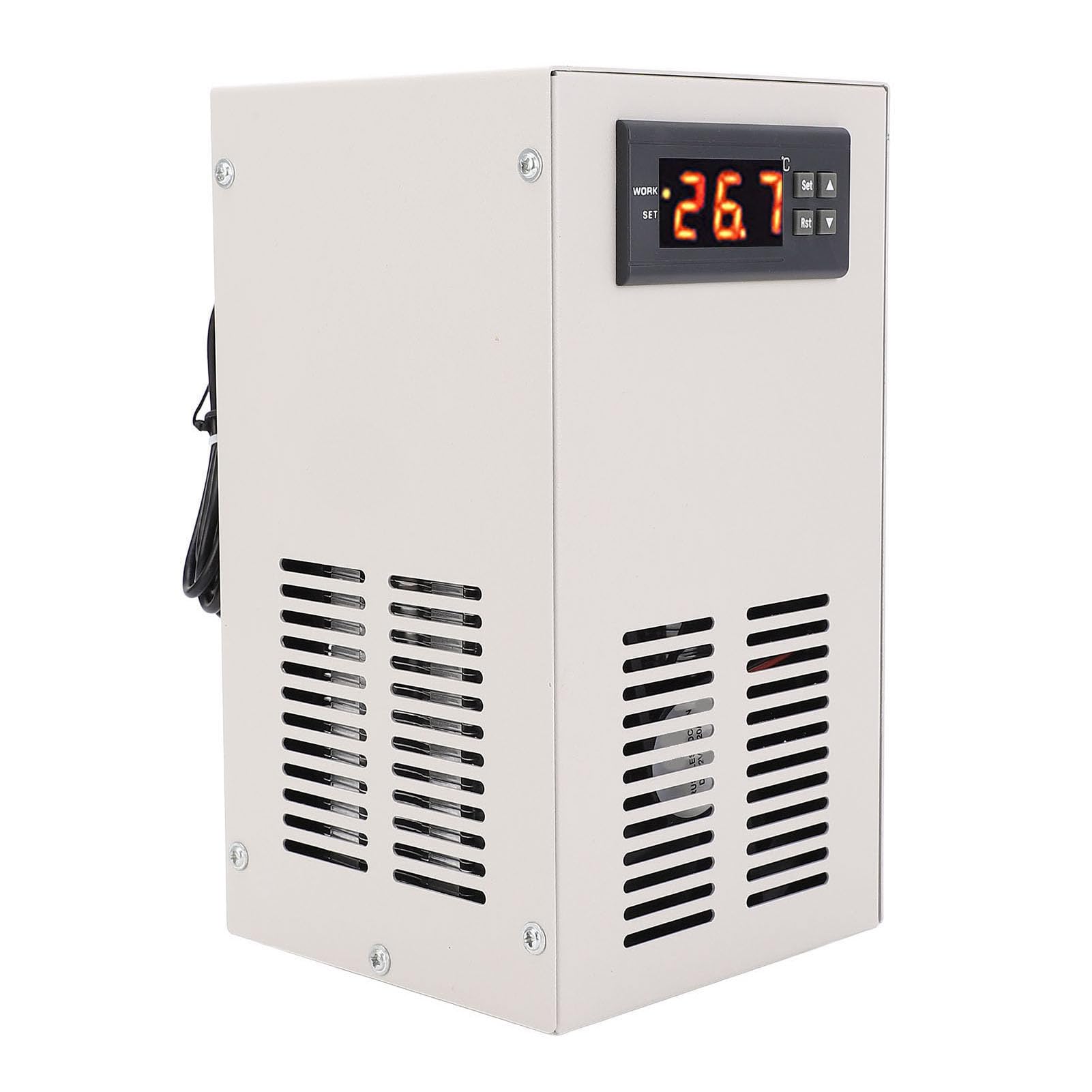 Enfriador de agua para acuario, enfriador de agua inteligente con wifi, pantalla digital, silencioso, temperatura constante, para tanque de peces de 20 l, adopta material de aleación de acero