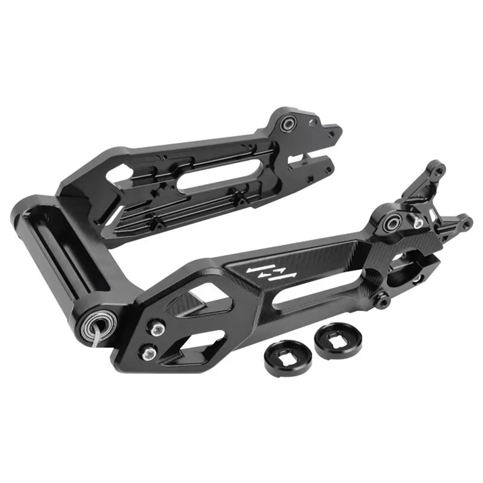 Widelec Ramiona Szpule Pasuje do Ninebot N/M/E Serie E80C E100 E125 E200P N70 M95 F90 Wahacz motocyklowy CNC aluminiowy tylny płaski widelec szpule motocykla wahacz(M-serie black)