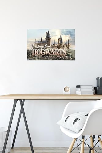 Miniatura 6 de Trends International The Wizarding World Harry Potter - Greetings From Hogwarts Wall Poster, 14.72" x 22.37", Premium Poster & Push Pin Bundle