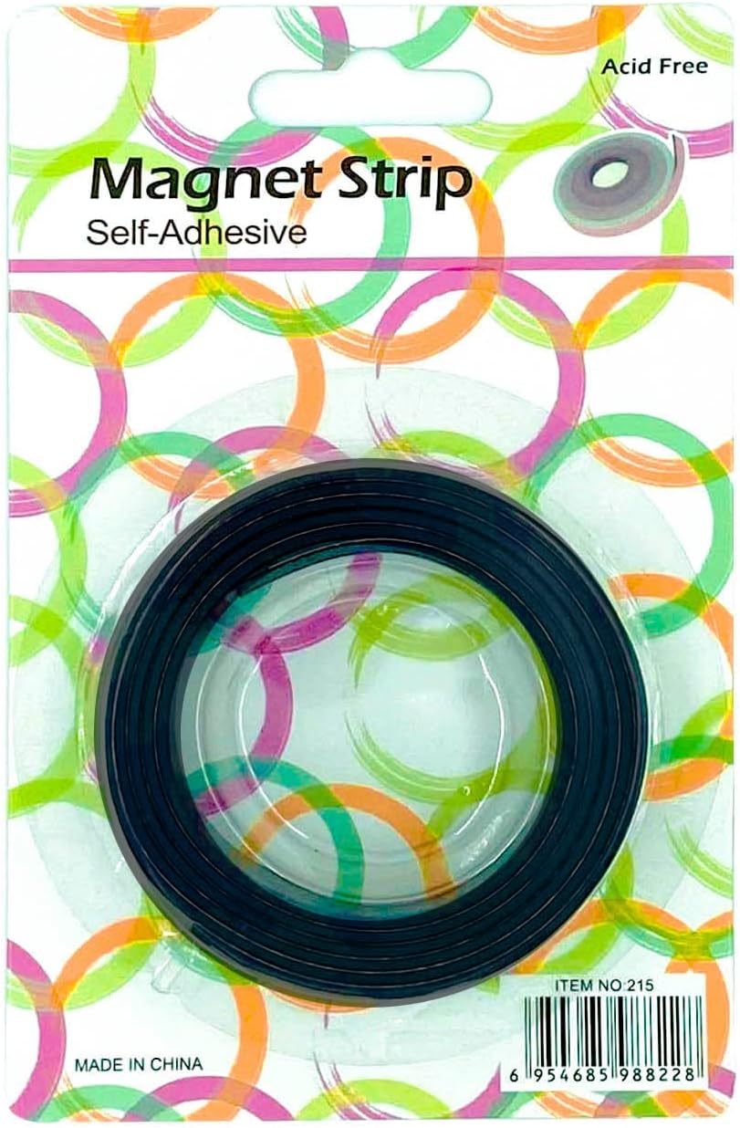fashonstudio1 Self Adhesive Magnetic Strip Tape, 1 m Strong Magnet, 2 cm X 1 m