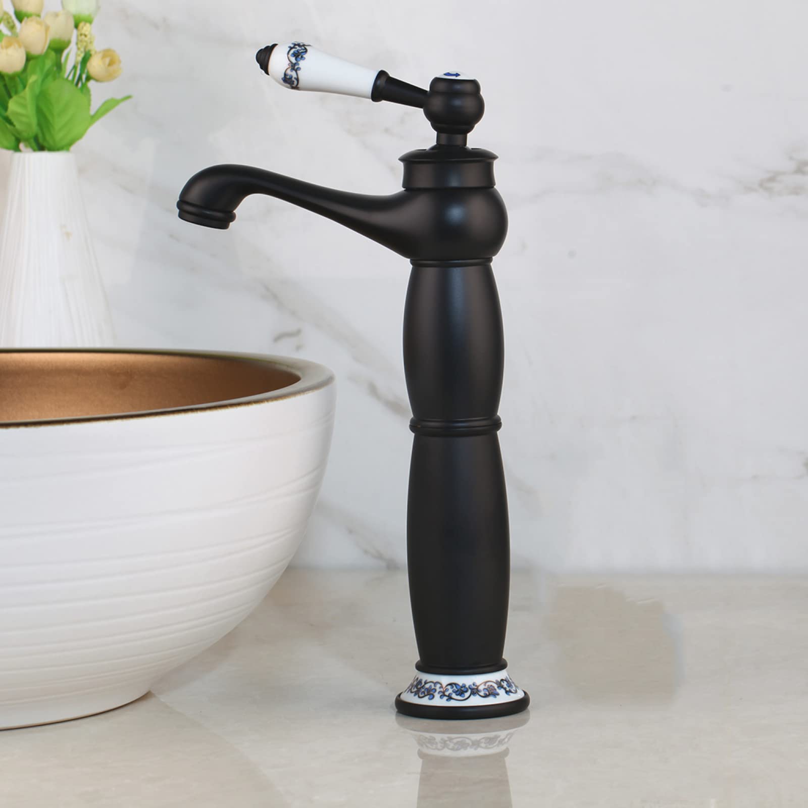 Robinet de salle de bain vintage en laiton pour éliminer les fuites et embellir un lavabo