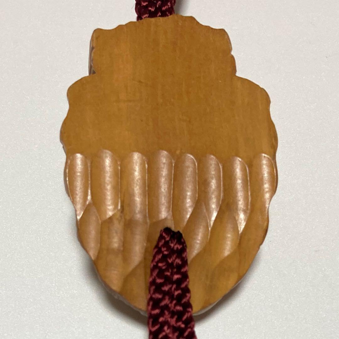 ループタイ アイヌ木彫り 木製 工芸 北海道 彫刻