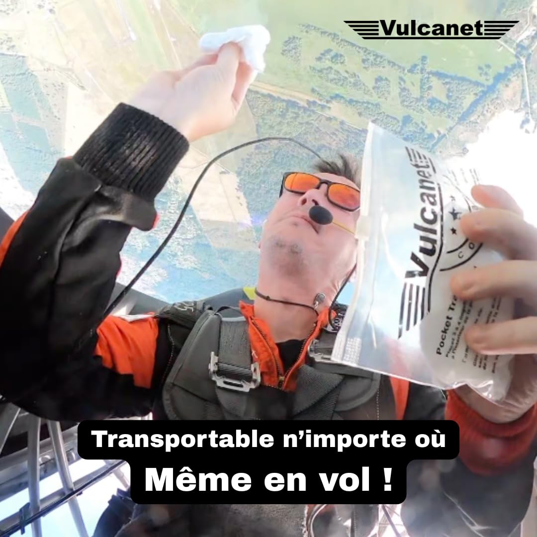 Vulcanet Nettoyant Avion ULM Helicoptère Sans Eau 80 Unités Kit Voyage Microfibre Pinceau Dégraisse Protège