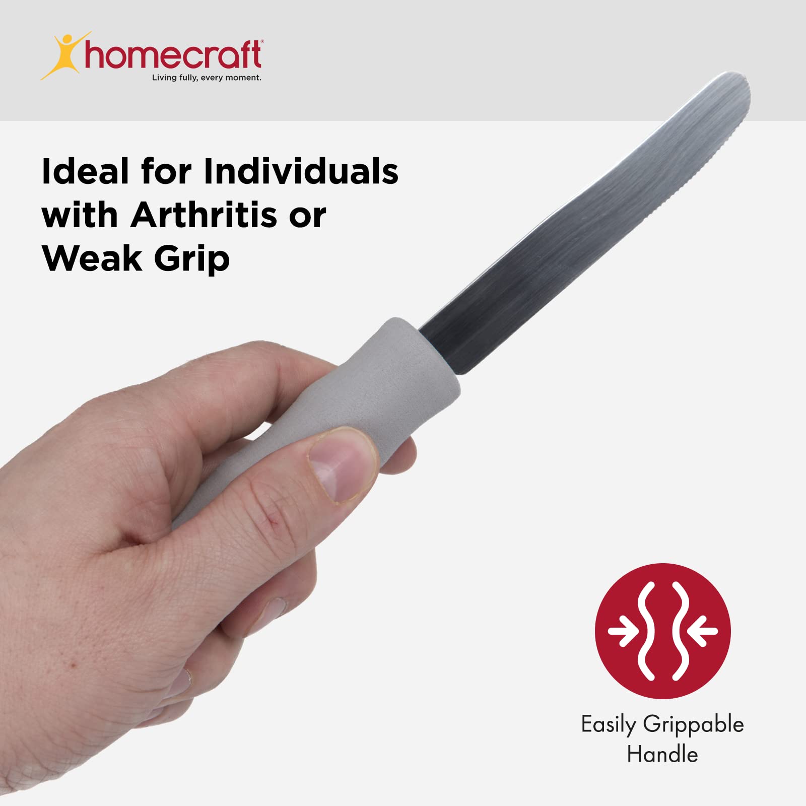 Homecraft - AA5550 - Couteau avec Manche en Mousse