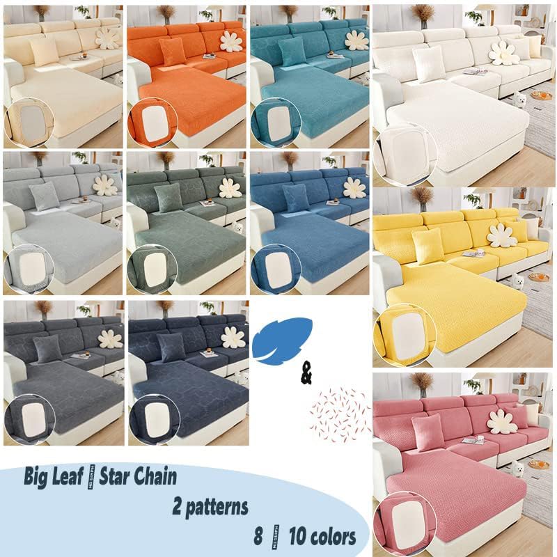 Miniatura 7 de Fundas elásticas para sofá de cojín, funda universal resistente al desgaste con parte inferior elástica, funda mágica para sofá, protector de