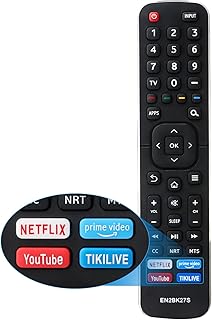 New EN2BK27S Replacement Remote Control for Sharp Hisense LCD LED Smart TV with Netflix Prime-Video YouTube TIKILIVE Shortcut Buttons