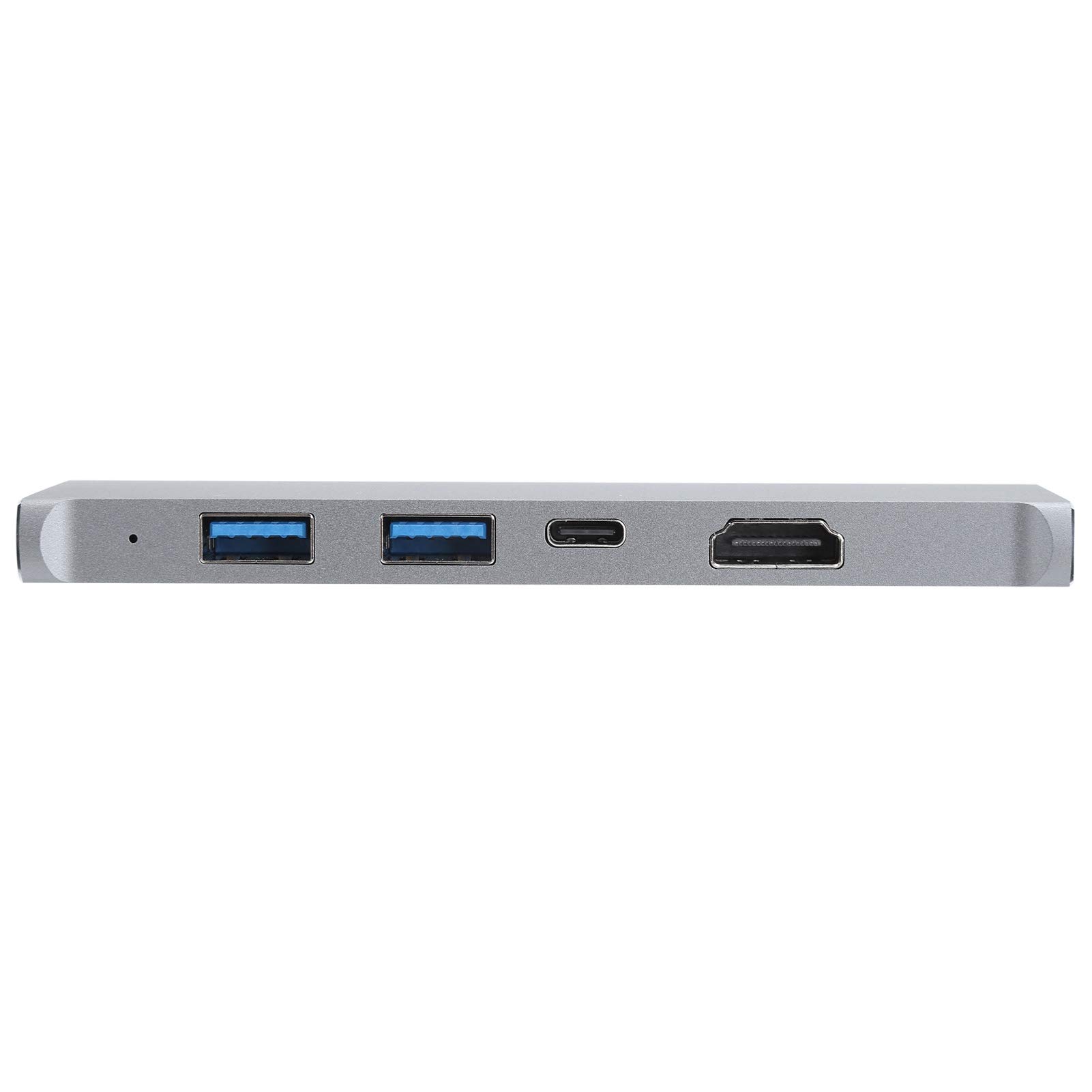 Adapter koncentratora USB C 7 w 1, koncentrator komputerowy z 2 portami USB 3.1, 2 porty HDMI, czytnik kart SD/TF, ładowanie PD, metalowy hub procesowy CNC do Pro Air, laptopa, komputera, do użytku
