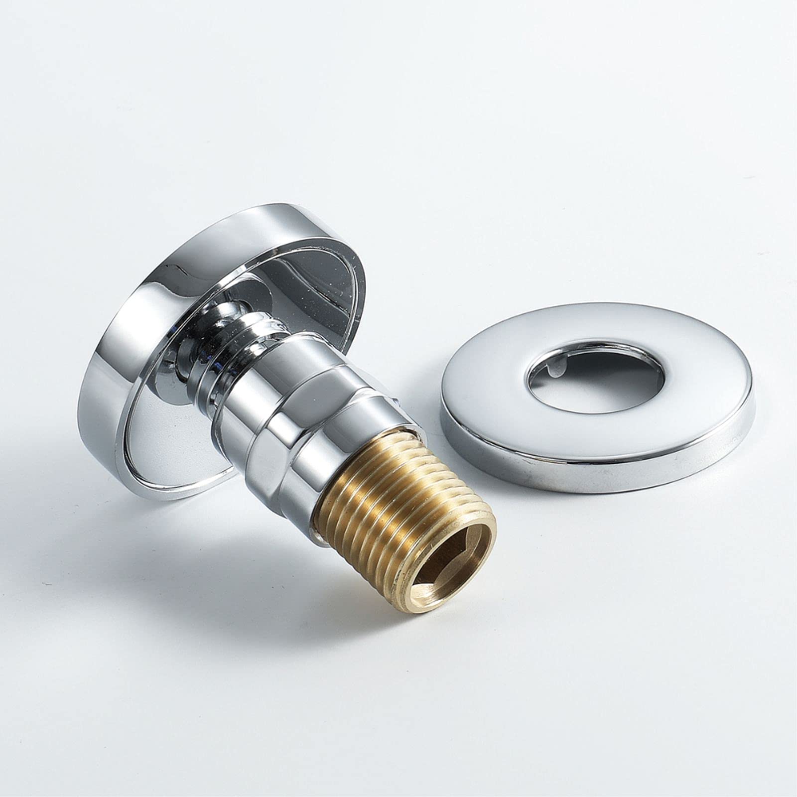 Jets de Pulvérisateur de Massage Ronde 2 Pouces Laiton Ensembles de Jet de Corps Mural Ajustable Latéral à Jet Buses de Massage Économie d'eau de Jets de Spa Réglables, Chrome,4 pcs