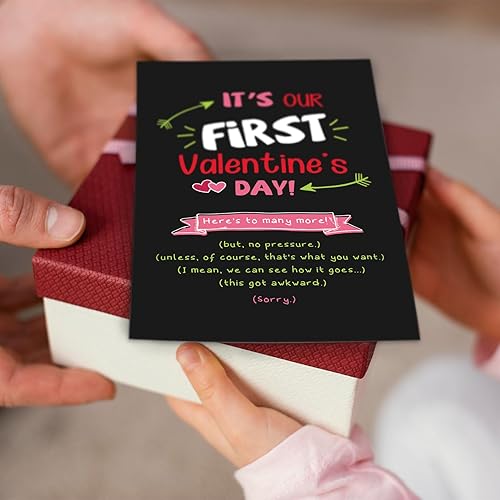 Miniatura 5 de Divertida tarjeta de regalo para el primer día de San Valentín para novio, novia, bonitos regalos del día de San Valentín para él, su marido,