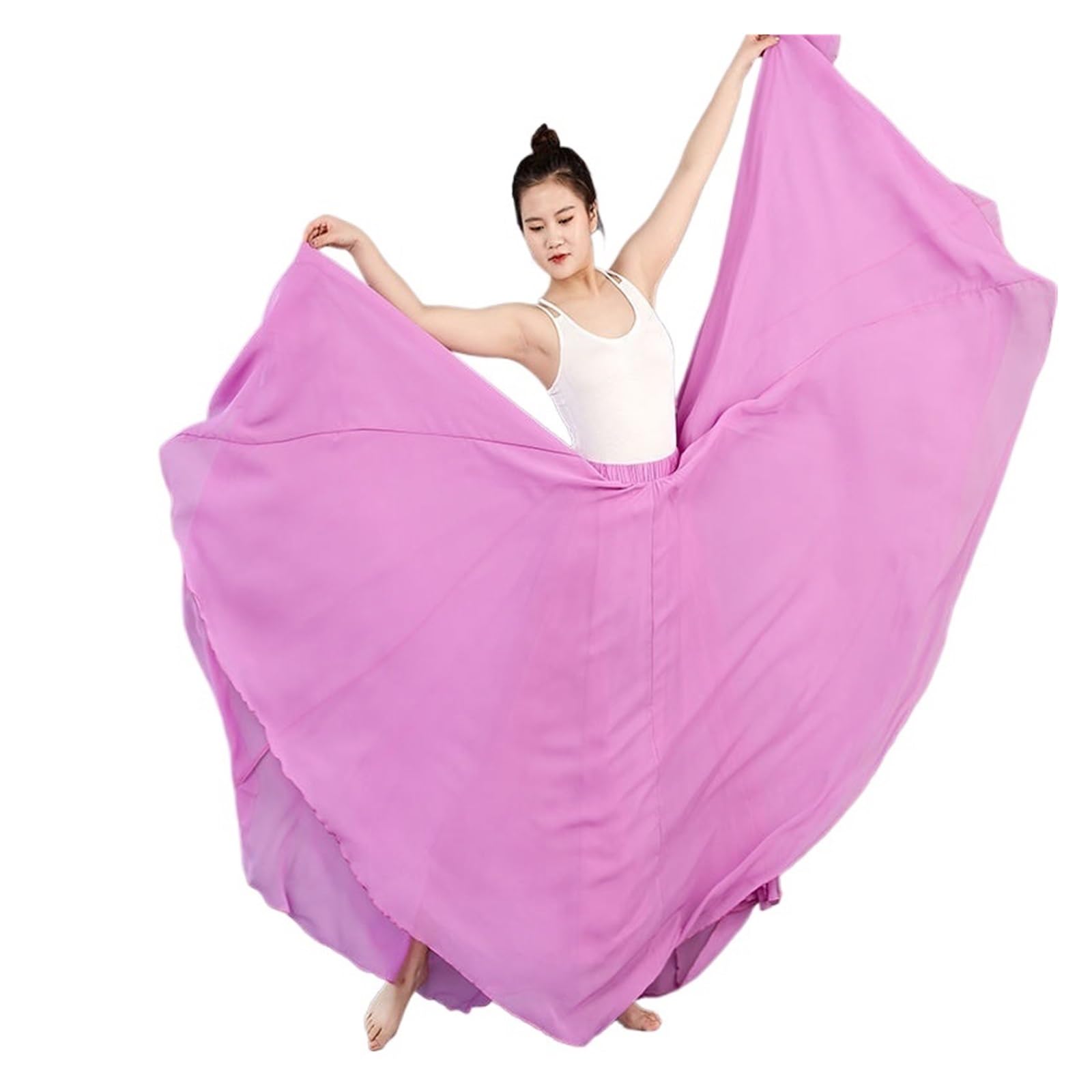 Falda De Gasa 360/540/720 Grados For Ballet, Danza del Vientre, Faldas Largas For Mujer, Ropa Práctica For Bailarinas, Baile Surtida