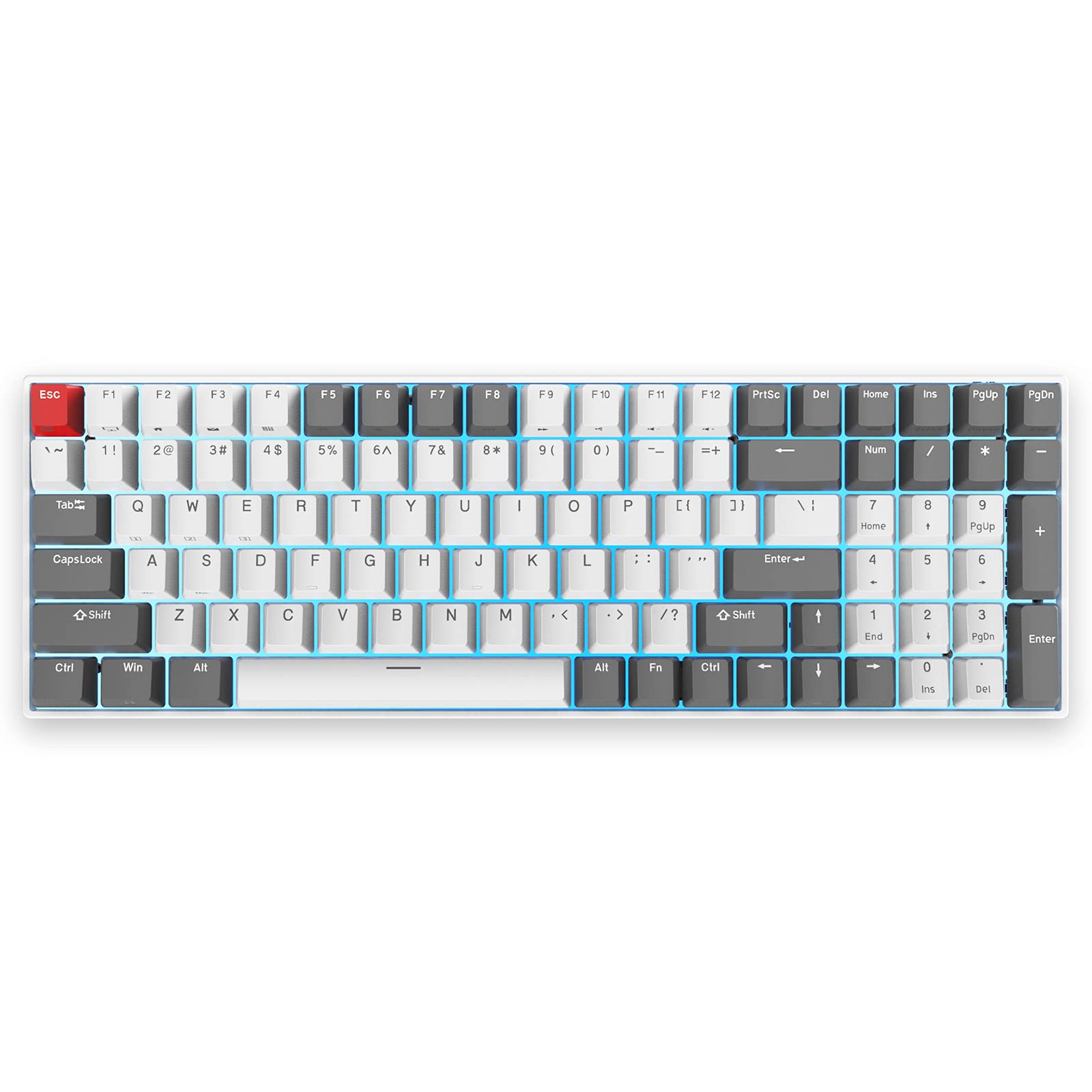 Buy RK ROYAL KLUDGE RK100 Wireless Mechanical Keyboard, Bluetooth5.1/2