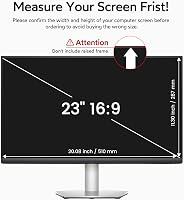BERSEM 23 Inch Monitorszűrő Privát Képernyővédelem Anti-Glare Kékfény Filter 6