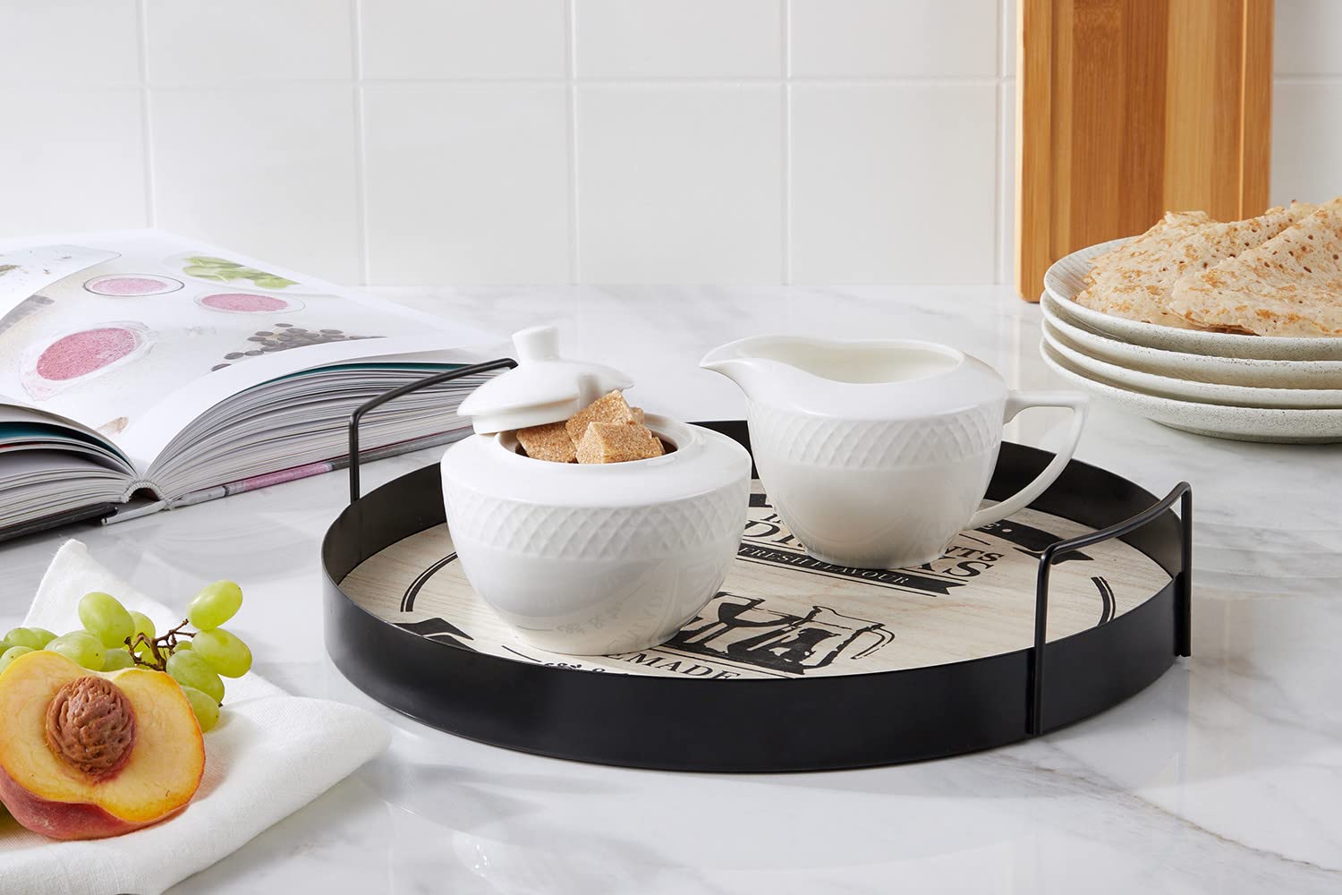 Wilmax Sugar Bowl Milk Jug, 2 Pieces, Porcelain Milk And Sugar - View #3