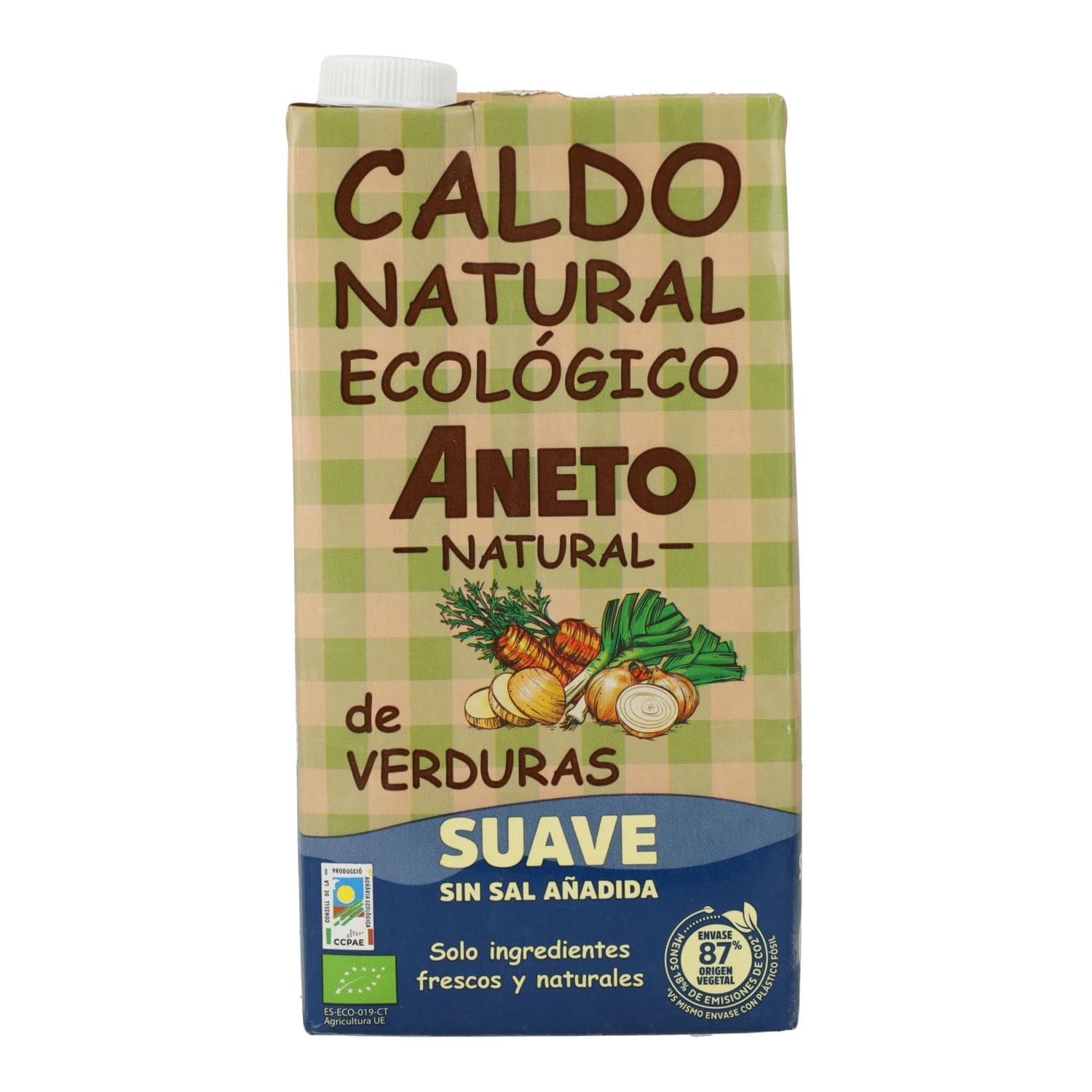 ANETO CALDO SUAVE DE VERDURAS BIO, 1 L