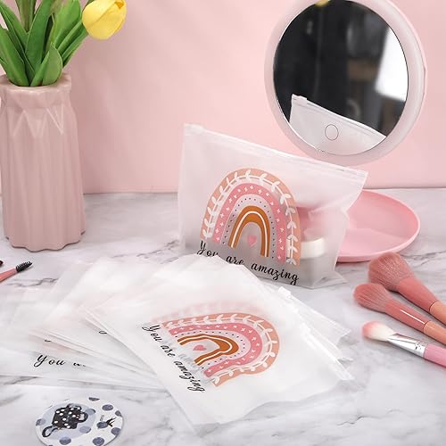 Miniatura 3 de 50 bolsas de cosméticos de arco iris, regalos inspiradores para mujeres, citas motivacionales, bolsa de maquillaje, bolsas de cosméticos mate EVA a