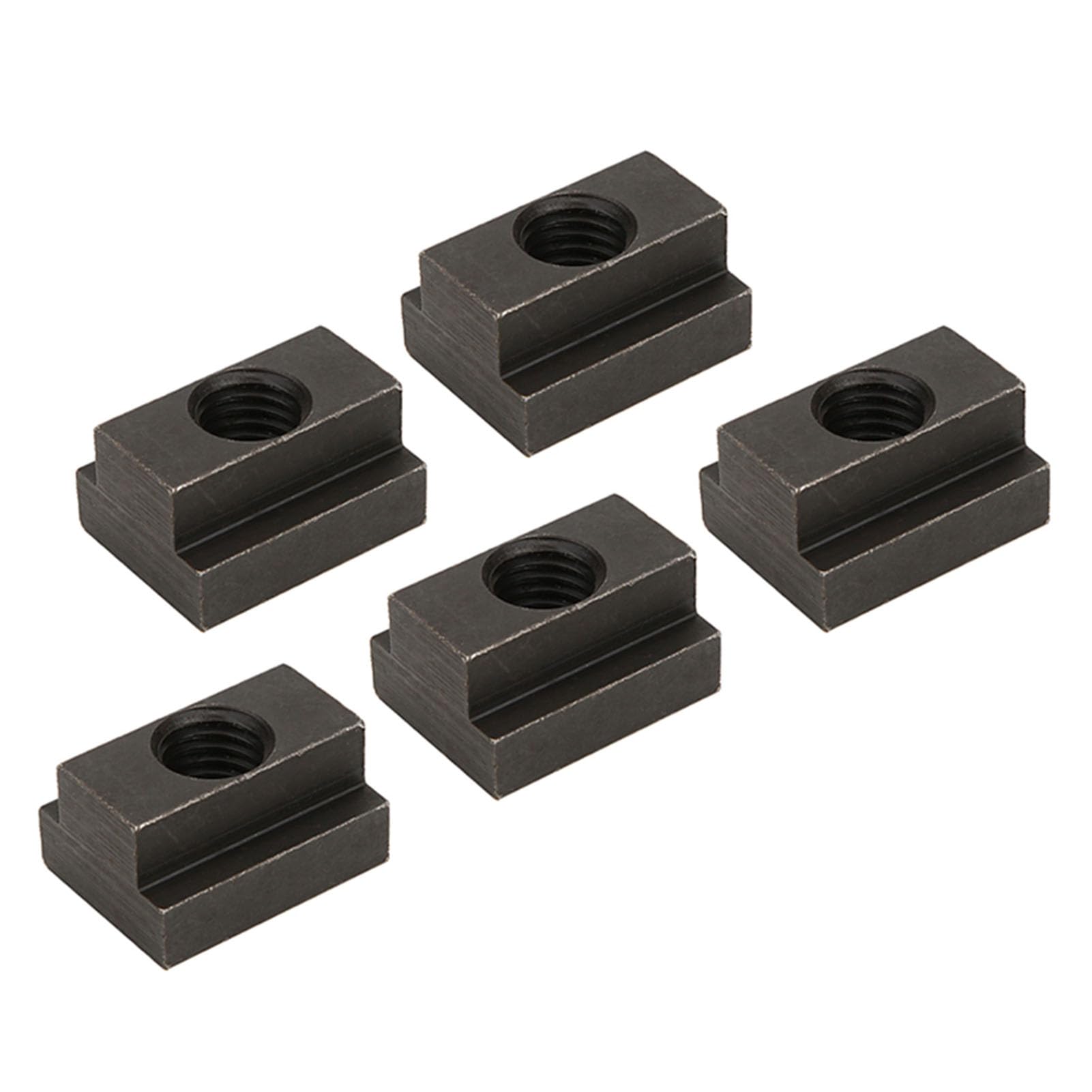 Dadi Per Scanalatura A T M12 - Acciaio Ossidato Nero Per Macchine Utensili, Confezione Da 5 - Foto 3