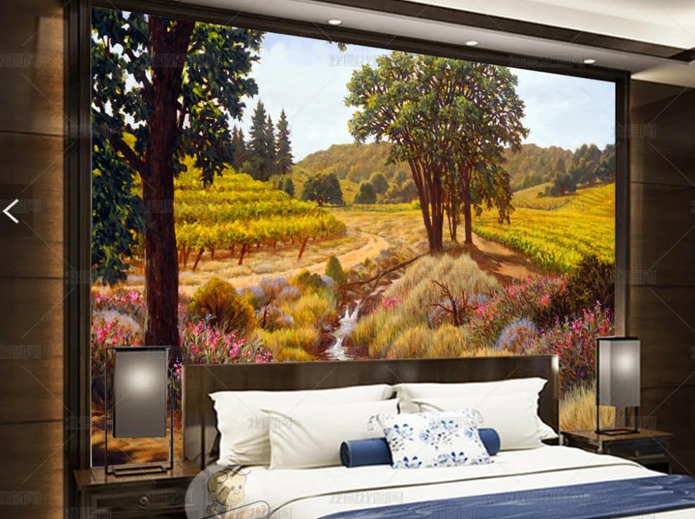 Papier peint intissé paysage pour agrandir un salon ou une chambre