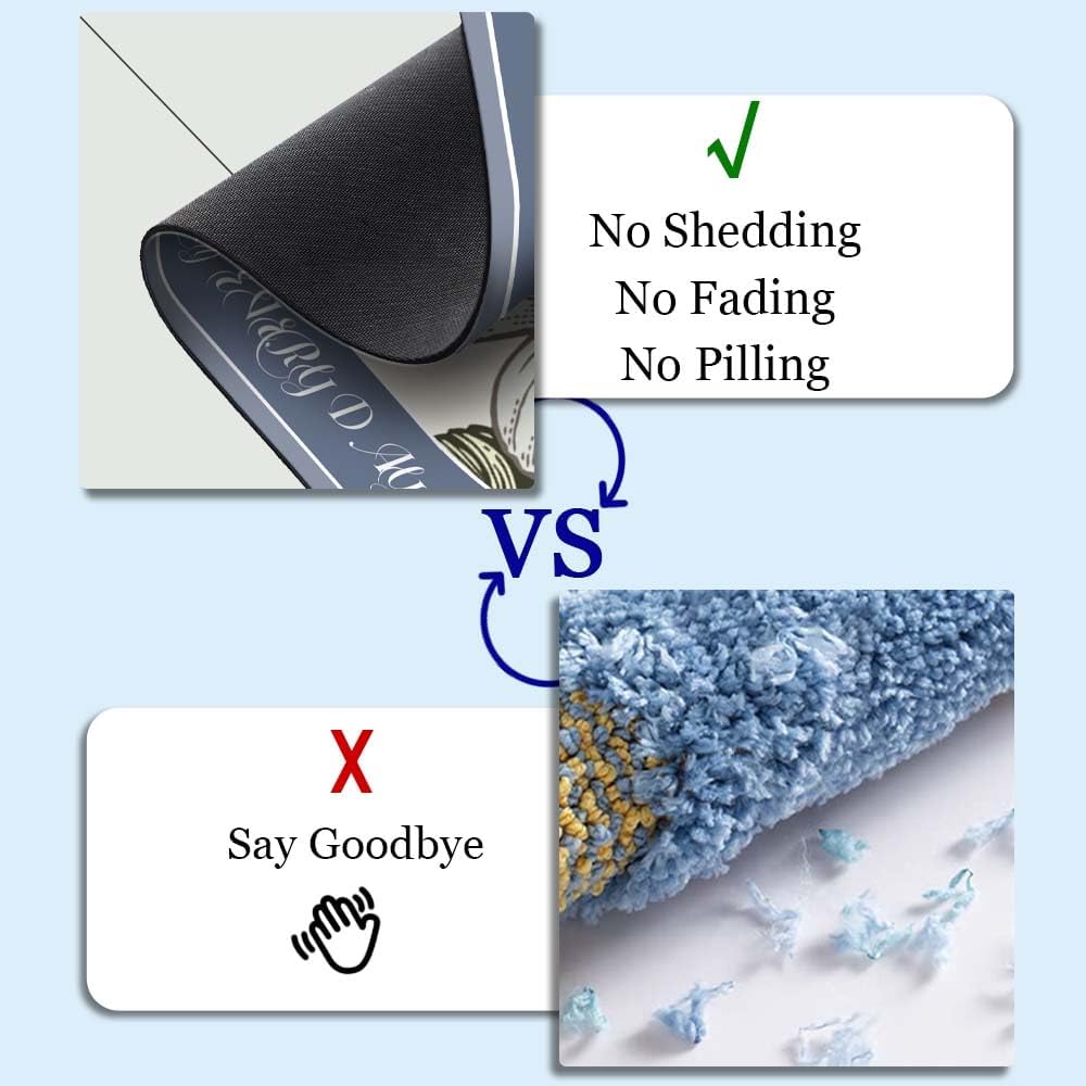 English Bulldog Wearing Pajamas, Super Absorbent Quick-Drying Bathroom Mat Rug, Rubber Non-Slip Bottoms, Easy to Clean,Ultra Thin Bathroom Rugs Fit Under Door and Bathtub(16×24Inch)