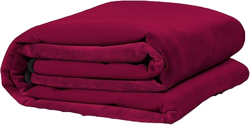 Miniatura 23 de Liberator Decor Fascinator - Manta sensual a prueba de humedad, microterciopelo berenjena, 72 x 54 pulgadas (paquete de 1) Berenjena Velvish,Velvish