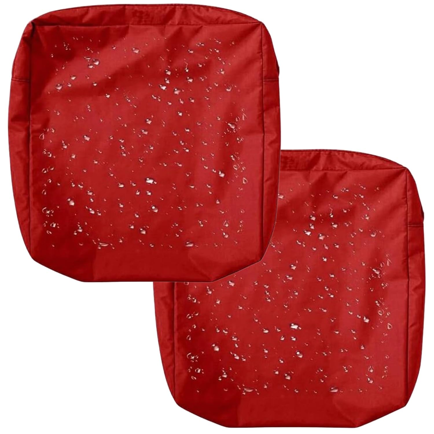 Uhvujdui Color 22 1/2/4Pcs Waterproof Seat Cushion Covers 50X50 60X60cm Garden Sofa Cushion Slipcovers With Zipper For Indoor Outdoor Patio Chairs Couch Rattan Furnitur(,60X60x10cm(2Pc))